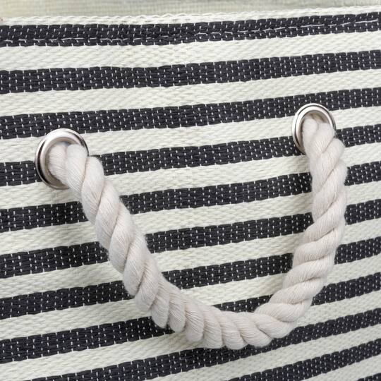 DII® Large Pinstripe Rectangle Woven Paper Storage Bin